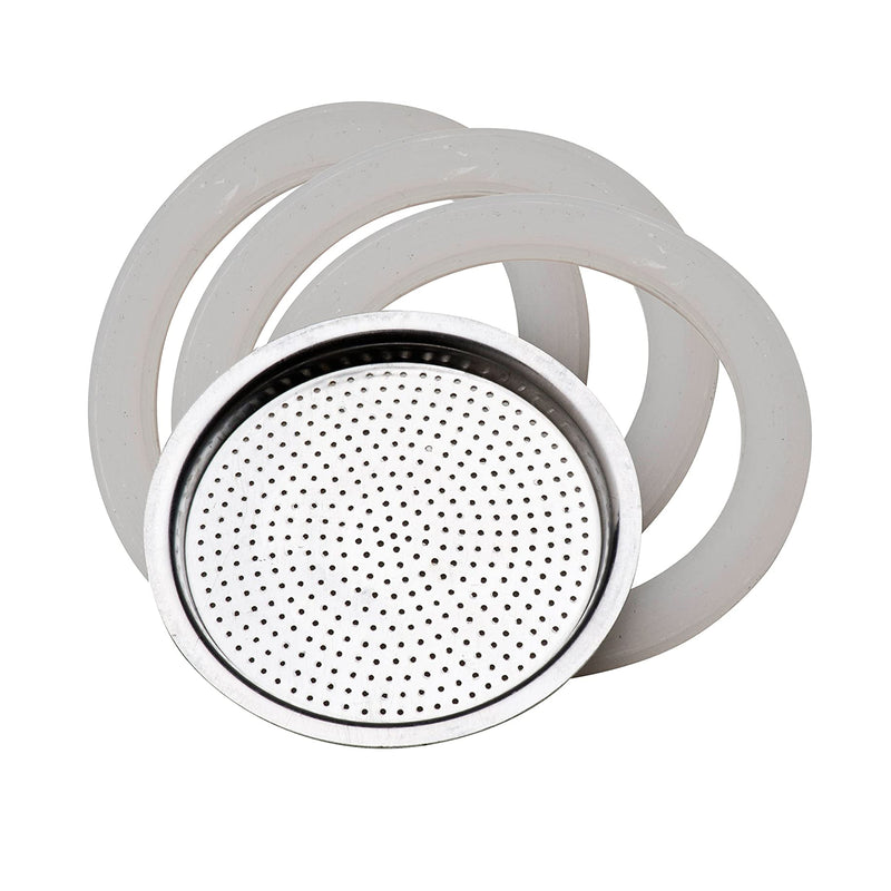 Ricambio 3 guarnizioni e filtro, 4 tazze